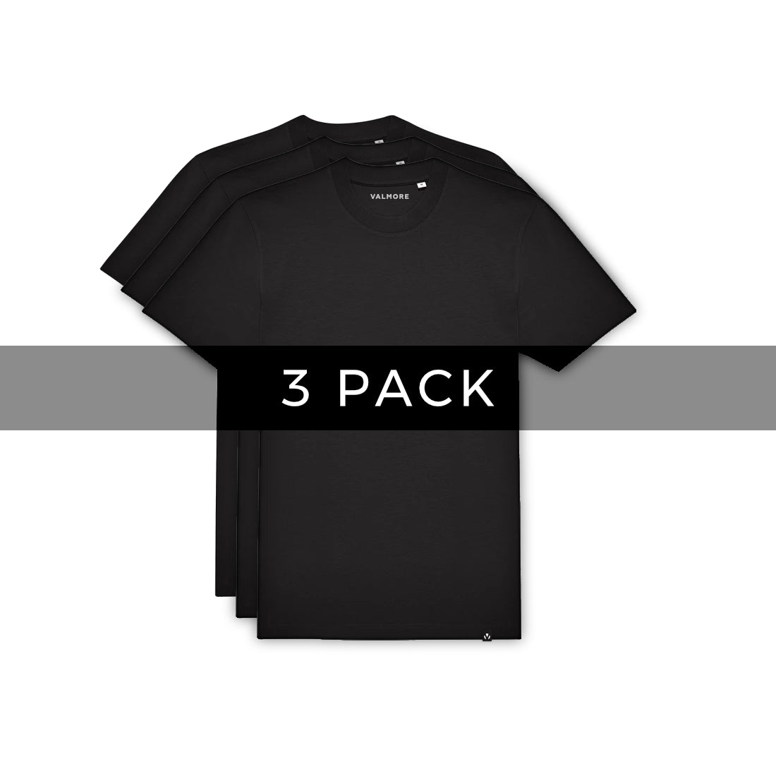 PREMIUM T-SHIRT 3 PACK - BLACK