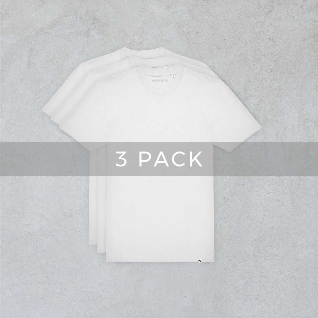 PREMIUM T-SHIRT 3 PACK - WHITE